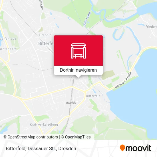 Bitterfeld, Dessauer Str. Karte