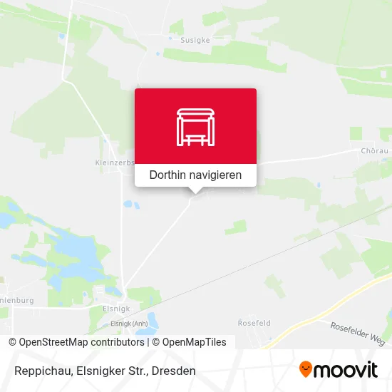 Reppichau, Elsnigker Str. Karte