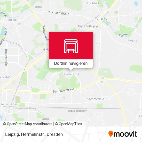 Leipzig, Hermelinstr. Karte
