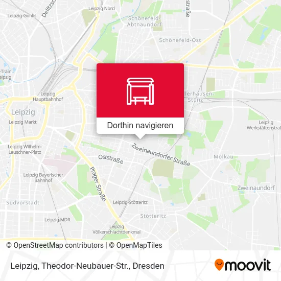 Leipzig, Theodor-Neubauer-Str. Karte