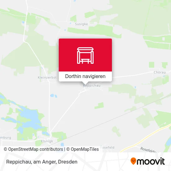 Reppichau, am Anger Karte