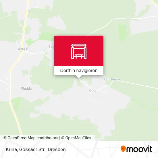 Krina, Gossaer Str. Karte