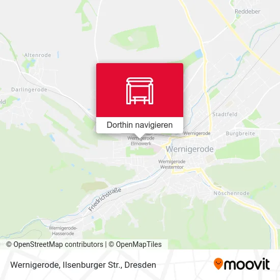 Wernigerode, Ilsenburger Str. Karte