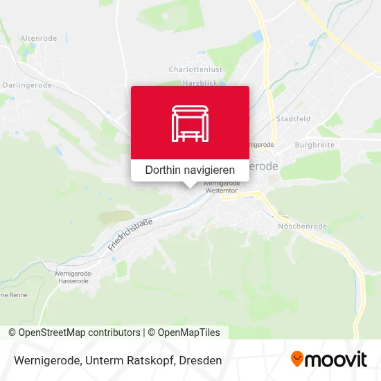 Wernigerode, Unterm Ratskopf Karte