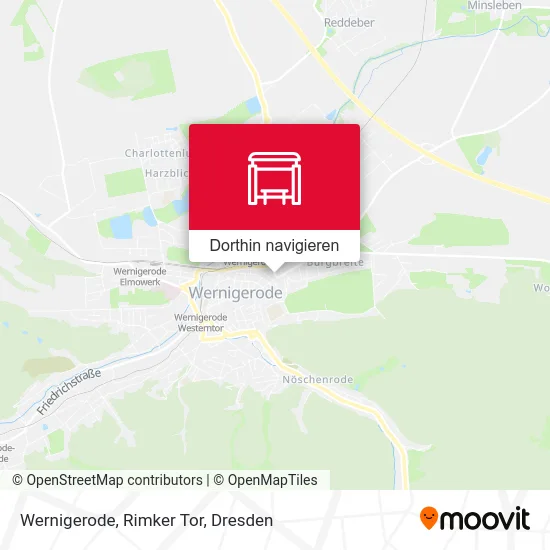 Wernigerode, Rimker Tor Karte