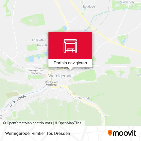 Wernigerode, Rimker Tor Karte