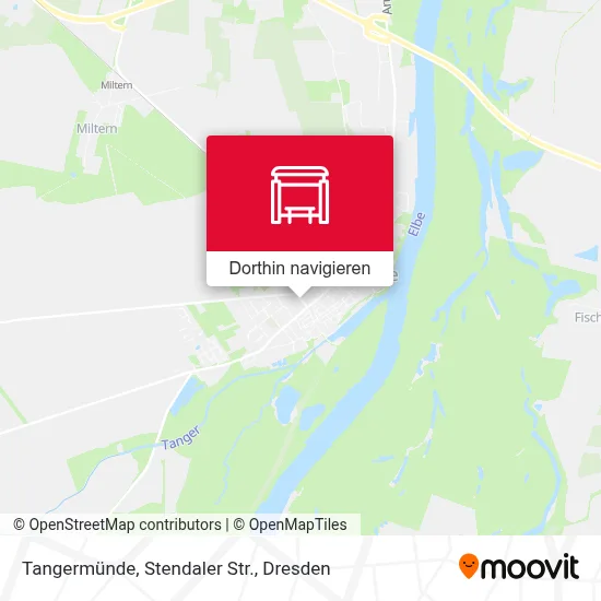 Tangermünde, Stendaler Str. Karte