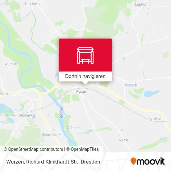 Wurzen, Richard-Klinkhardt-Str. Karte