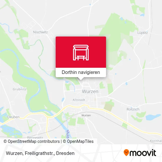 Wurzen, Freiligrathstr. Karte