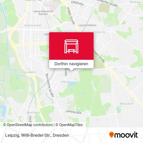 Leipzig, Willi-Bredel-Str. Karte