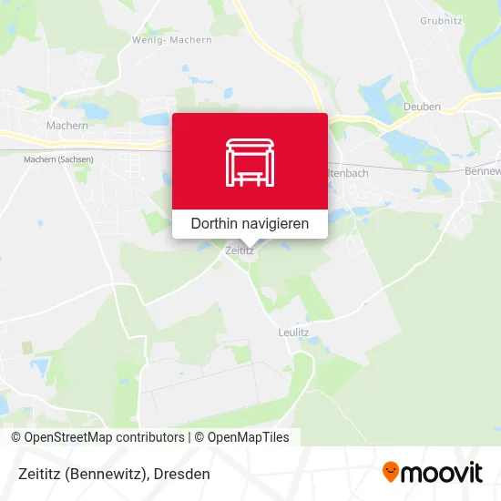Zeititz (Bennewitz) Karte