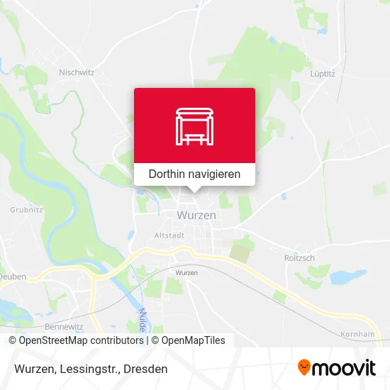 Wurzen, Lessingstr. Karte