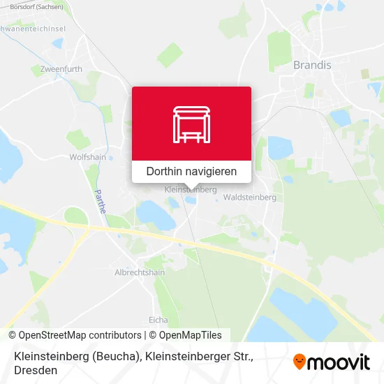 Kleinsteinberg (Beucha), Kleinsteinberger Str. Karte