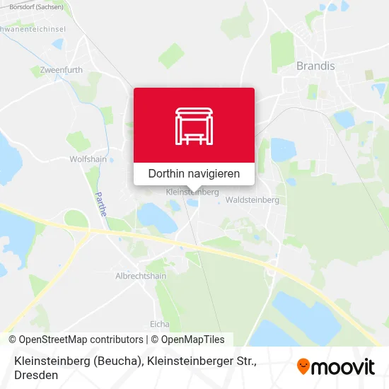 Kleinsteinberg (Beucha), Kleinsteinberger Str. Karte