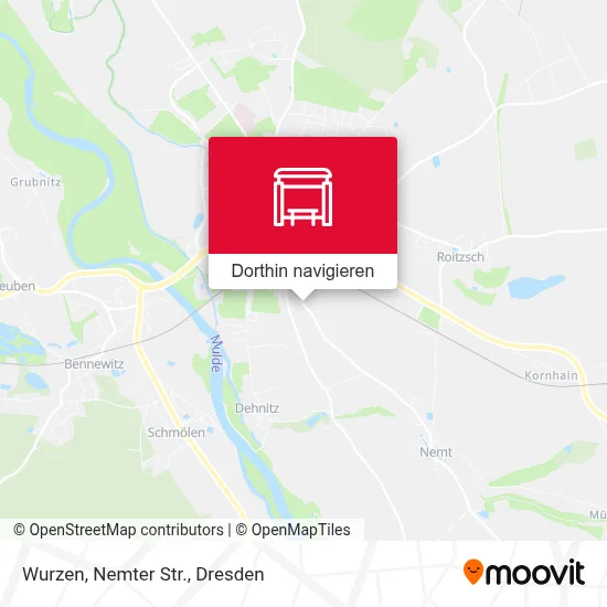 Wurzen, Nemter Str. Karte