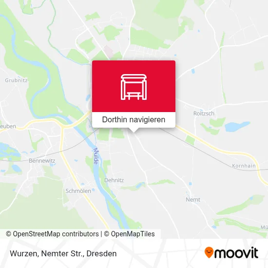 Wurzen, Nemter Str. Karte