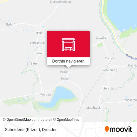 Scheidens (Kitzen) Karte