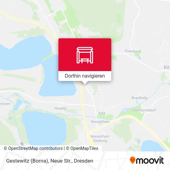 Gestewitz (Borna), Neue Str. Karte