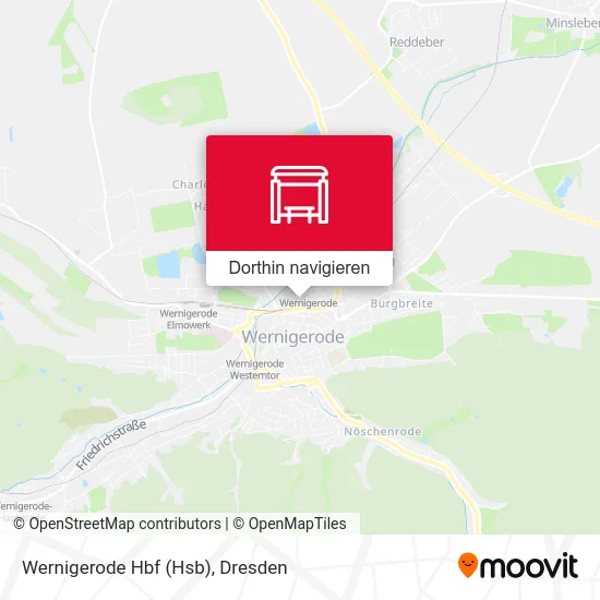 Wernigerode Hbf (Hsb) Karte