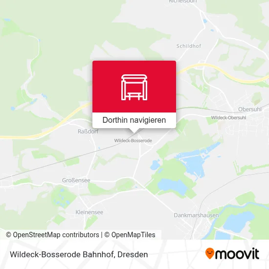 Wildeck-Bosserode Bahnhof Karte