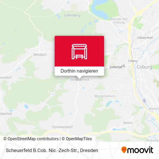 Scheuerfeld B.Cob. Nic.-Zech-Str. Karte