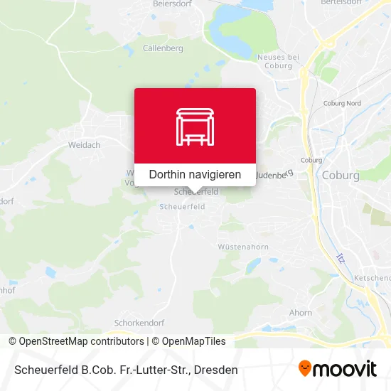 Scheuerfeld B.Cob. Fr.-Lutter-Str. Karte
