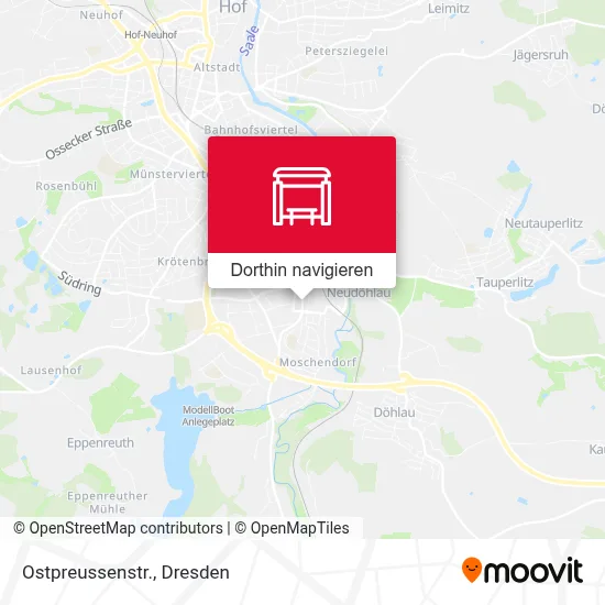 Ostpreussenstr. Karte