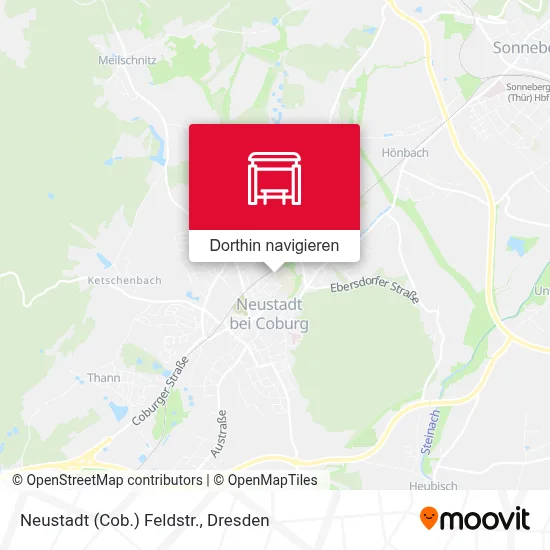 Neustadt (Cob.) Feldstr. Karte