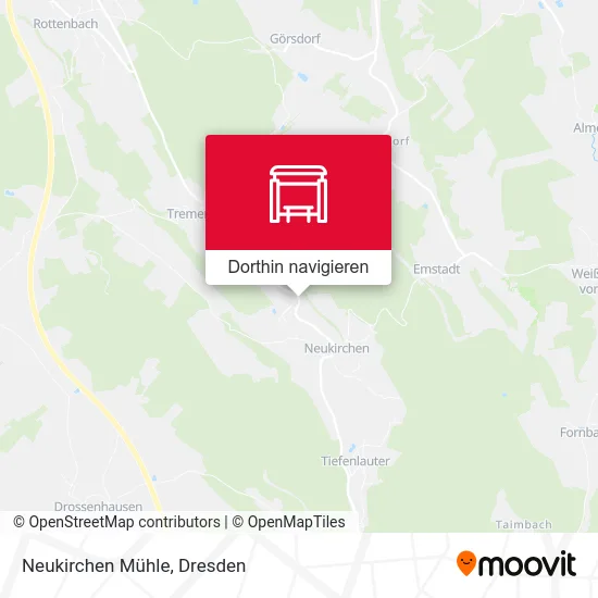 Neukirchen Mühle Karte