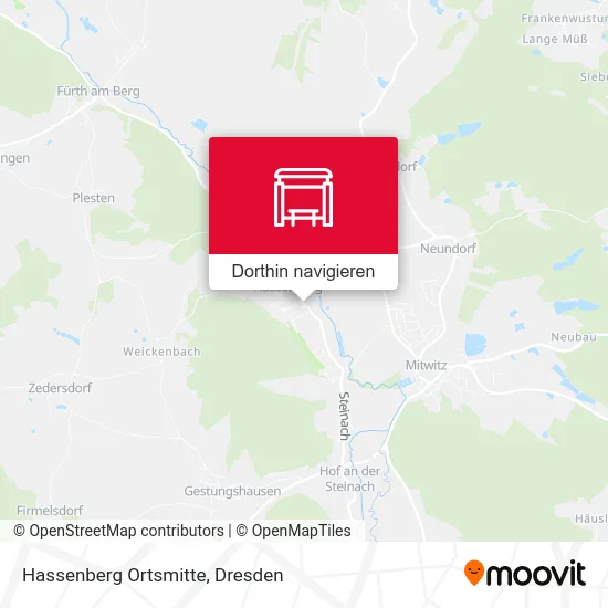 Hassenberg Ortsmitte Karte