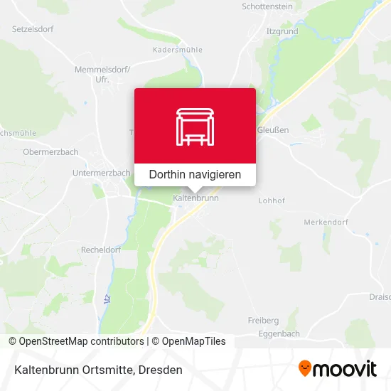 Kaltenbrunn Ortsmitte Karte