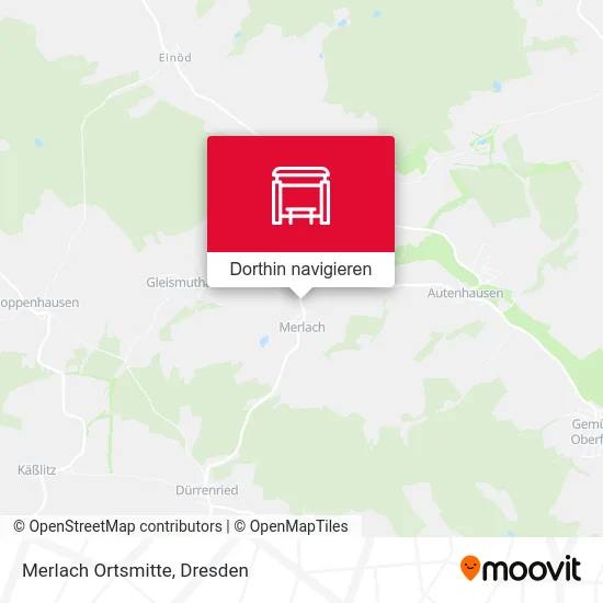 Merlach Ortsmitte Karte