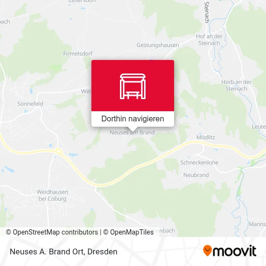 Neuses A. Brand Ort Karte