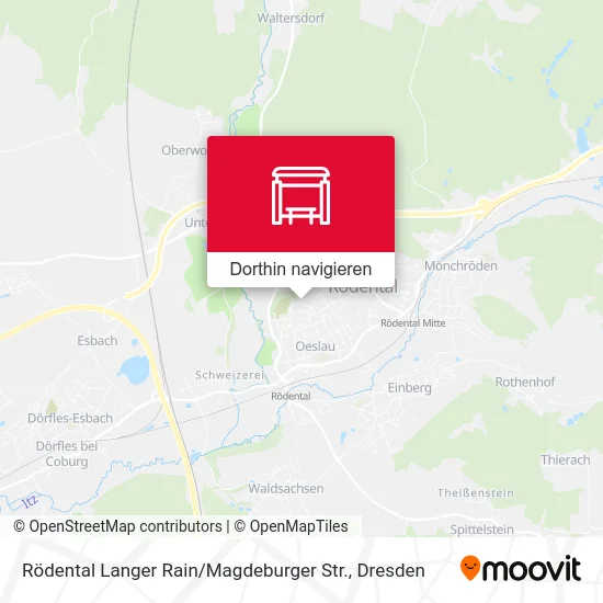 Rödental Langer Rain / Magdeburger Str. Karte