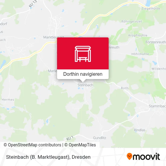 Steinbach (B. Marktleugast) Karte