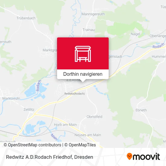 Redwitz A.D.Rodach Friedhof Karte