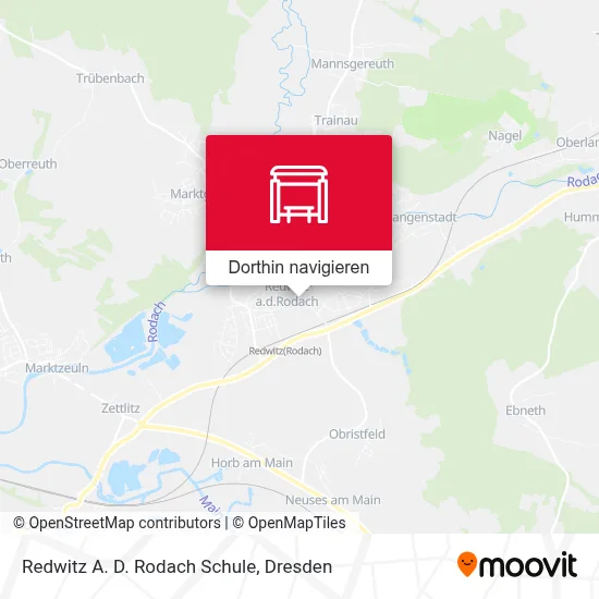 Redwitz A. D. Rodach Schule Karte