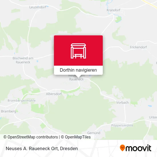 Neuses A. Raueneck Ort Karte