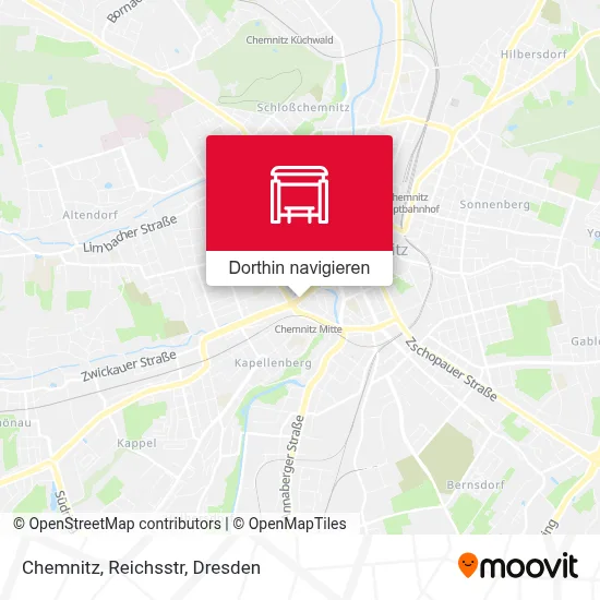 Chemnitz, Reichsstr Karte