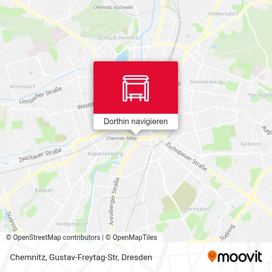 Chemnitz, Gustav-Freytag-Str Karte