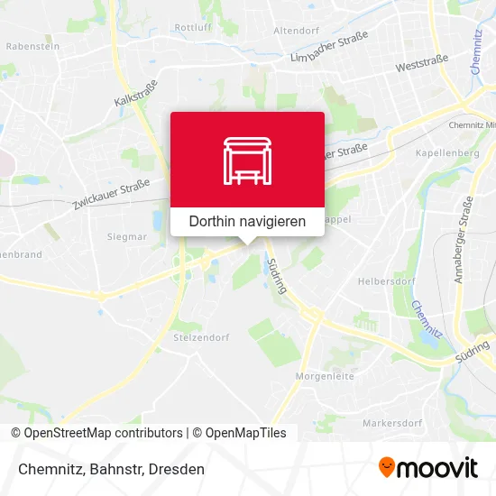 Chemnitz, Bahnstr Karte