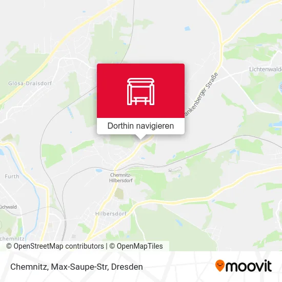 Chemnitz, Max-Saupe-Str Karte