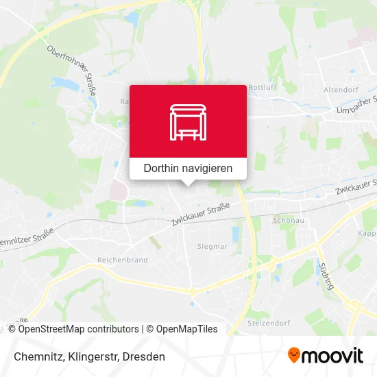 Chemnitz, Klingerstr Karte