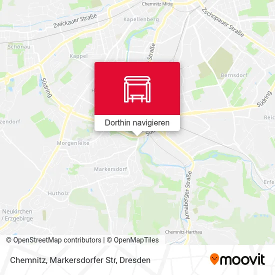 Chemnitz, Markersdorfer Str Karte