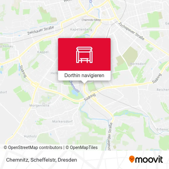 Chemnitz, Scheffelstr Karte