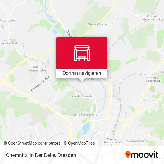 Chemnitz, In Der Delle Karte