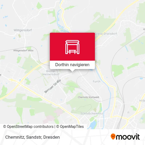 Chemnitz, Sandstr Karte