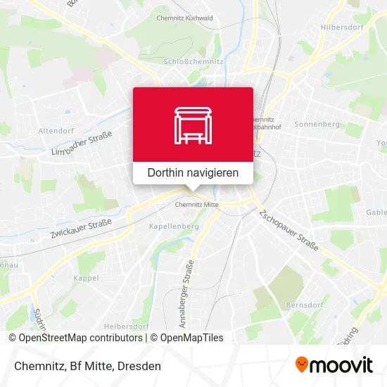Chemnitz, Bf Mitte Karte