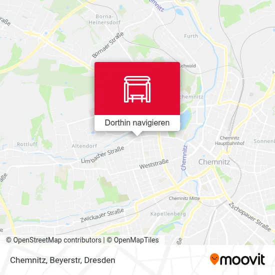 Chemnitz, Beyerstr Karte