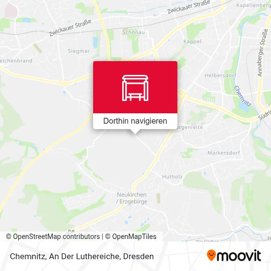 Chemnitz, An Der Luthereiche Karte